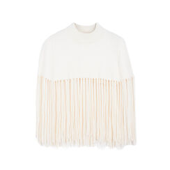 Poncho en tissu crème avec des détails sophistiqués, Primadonna, 26B483106TSPANNUNI, 001 preview