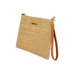 Pochette femme beige en raphia, Primadonna, 255125738RFBEIGUNI, 003 preview