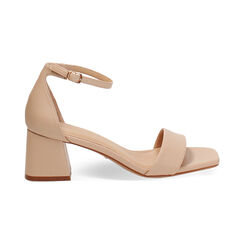 Sandales beige talon 5,5 cm, Primadonna, 274981301EPBEIG035, 001 preview