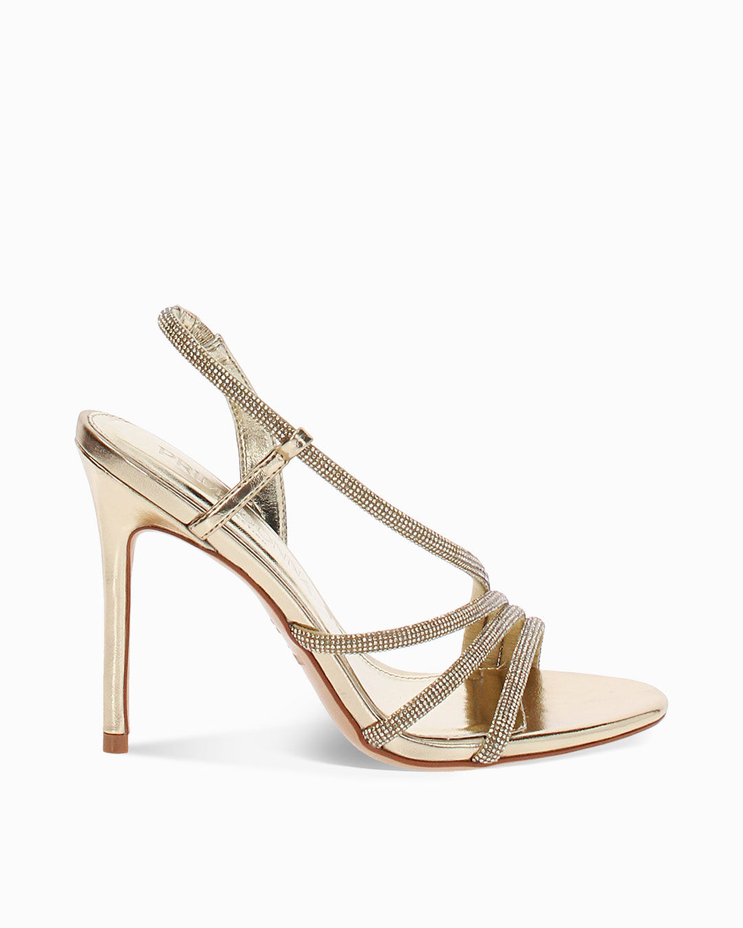 Sandali oro con tacco 10,5 cm