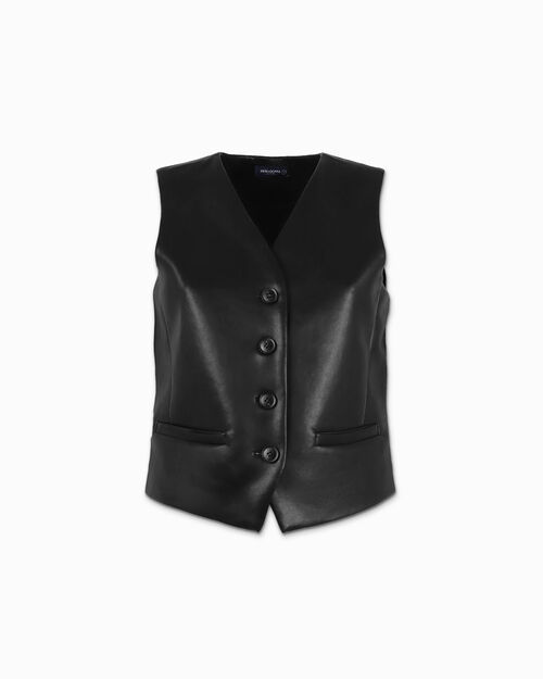 Gilet donna nero, BLACK