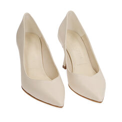Décolleté panna, tacco 8 cm , Primadonna, 19M853554EPPANN035, 002a