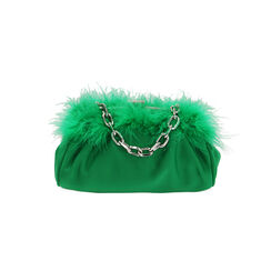 Sac à bandoulière vert orné de plumes, Primadonna, 205124500LYVERDUNI, 001 preview