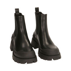 Chelsea boots chunky neri , Primadonna, 203013202EPNERO035, 002 preview