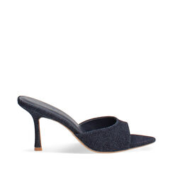 Mules open toe jeans tacco 8,5 cm, Primadonna, 274908801TSJEAN035, 001a