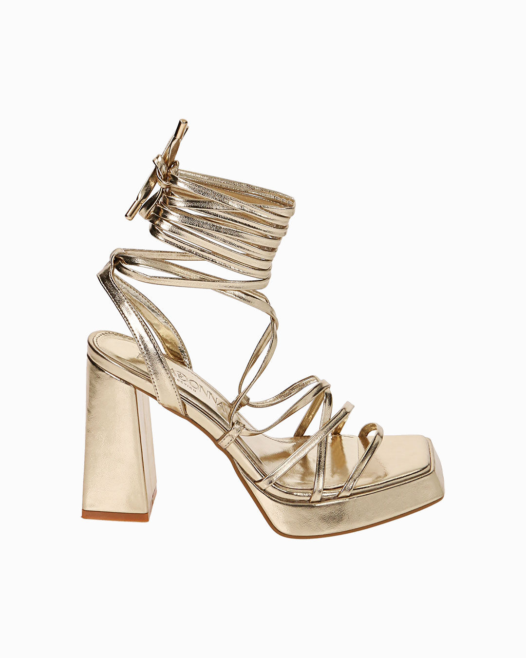 Sandali oro platform, tacco 10 cm