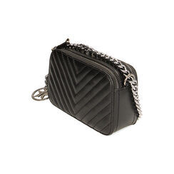 Borsa a tracolla nera matelassé, Primadonna, 225700971EPNEROUNI, 002 preview