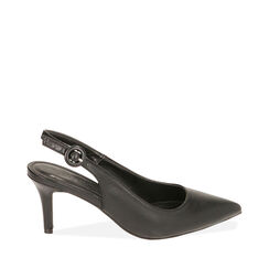 Décolleté nere, tacco 7 cm, 212133673EPNERO038, 001a