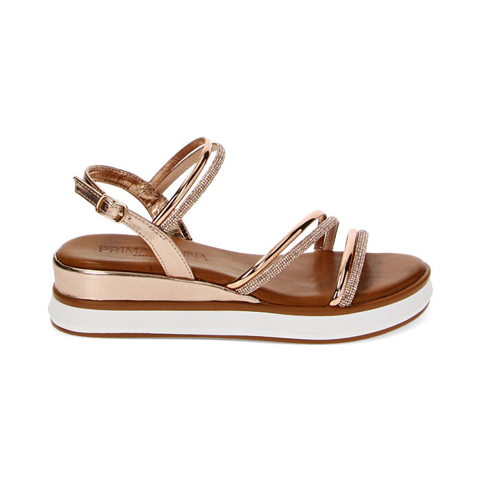 Compensees rose or en miroir avec pierres pour femme Primadonna Collection