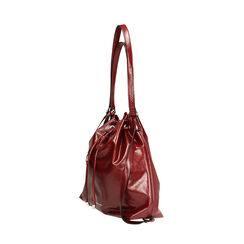 Mochila burdeos brillante con tres bolsillos, Primadonna, 265700587EUBORDUNI, 003 preview