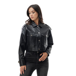 Veste noire épaisse, Fin de Collection, 246505210CCNEROM, 001 preview