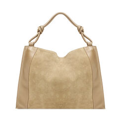 Borsa a spalla donna taupe in camoscio, Primadonna, 240804086CMTAUPUNI, 001 preview