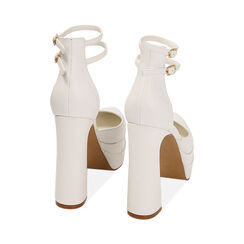 Décolleté platform bianche, tacco 12,5 cm, Primadonna, 212122102EPBIAN036, 003 preview