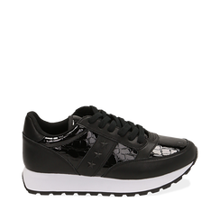 Sneakers nere in vernice, Primadonna, 162619079VENERO035, 001a