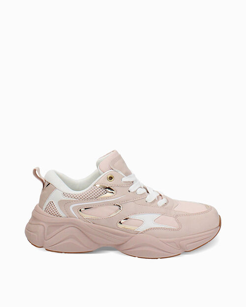 WOMEN SHOES SNEAKERS SYNTHETIC NUDE, 