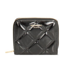 Portefeuille noir brillant avec détails raffinés, Primadonna, 265102407EUNEROUNI, 001 preview