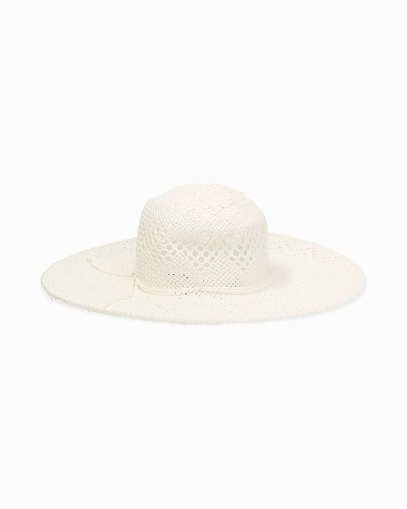 Cappello da donna in paglia bianco image number null