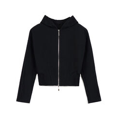 Sudadera negra de tela con detalles sofisticados, Primadonna, 26C925181TSNEROL, 001 preview