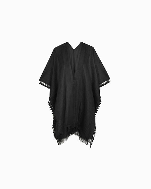 VETEMENTS PONCHO TISSU NENE, MULTI COLOR