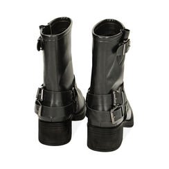 Biker neri punta quadra, tacco 4 cm, Primadonna, 229305802EPNERO035, 003 preview