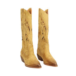 Bottes femme cognac en microfibre, Primadonna, 25P604603MFCOGN035, 003 preview