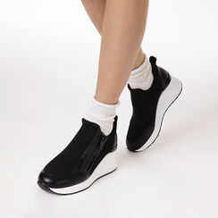 Slip-on negras tac&oacute;n 7 cm, Zapatos, 272850903TSNERO035, 002 preview