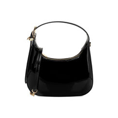 Mini bag donna nera in vernice, Primadonna, 255125841VENEROUNI, 001 preview