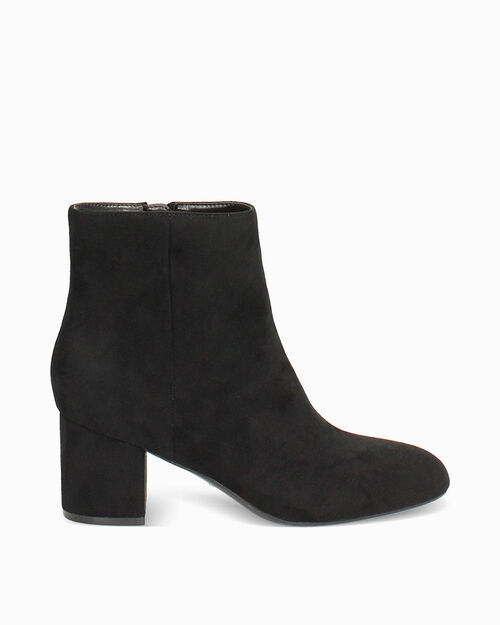 WOMEN SHOES DEMI-BOOT MICROFIBER NERO, BLACK