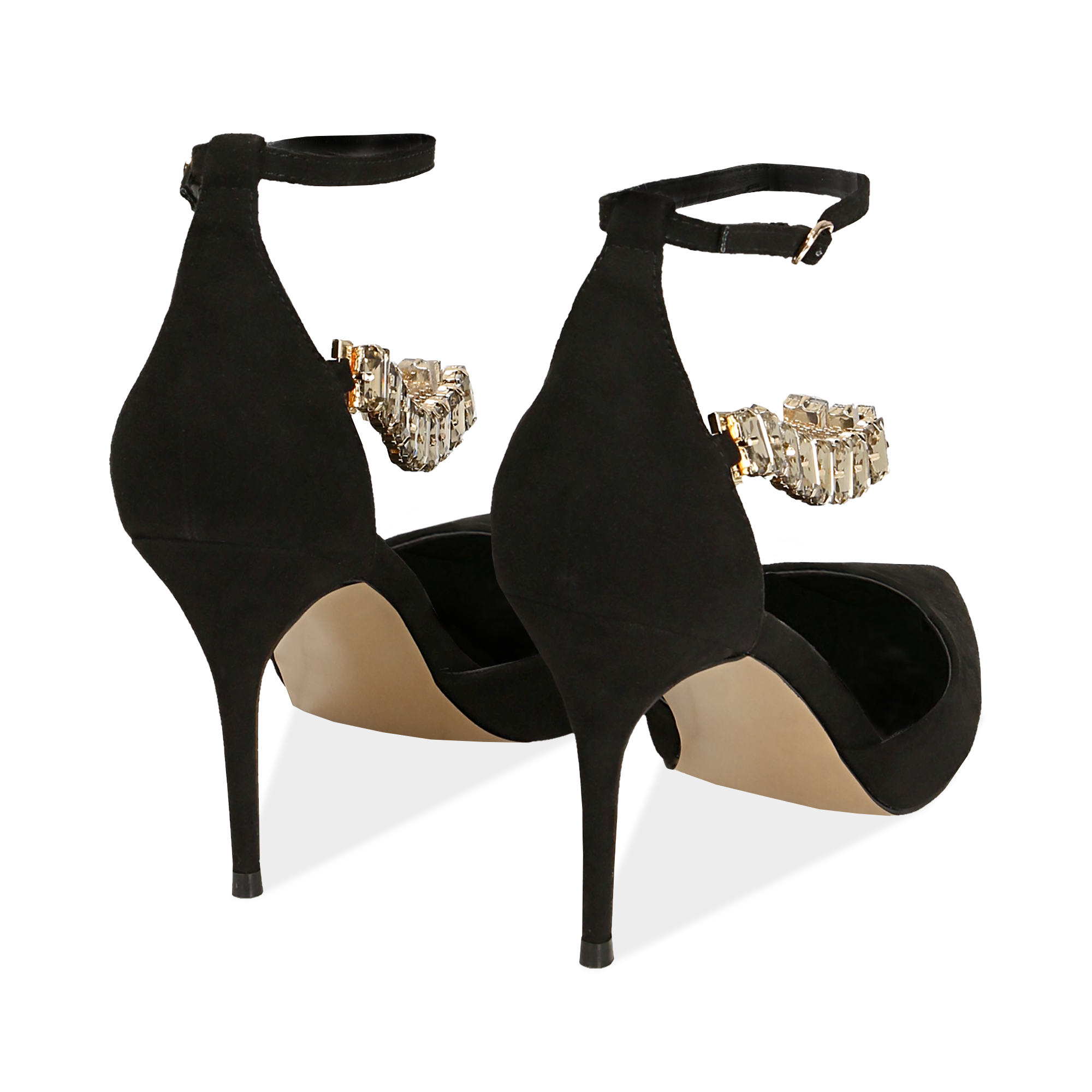 escarpin bijoux talon