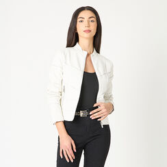 Giubbino donna bianco, Primadonna, 256501020EPBIANM, 002a