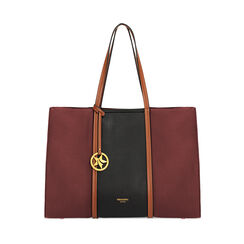 Borsa a spalla bordeaux e nera, Primadonna, 265700556EPBORDUNI, 001a
