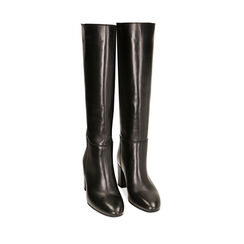 WOMEN SHOES BOOTS LEATHER NERO, Primadonna, 22A540701PENERO035, 002a