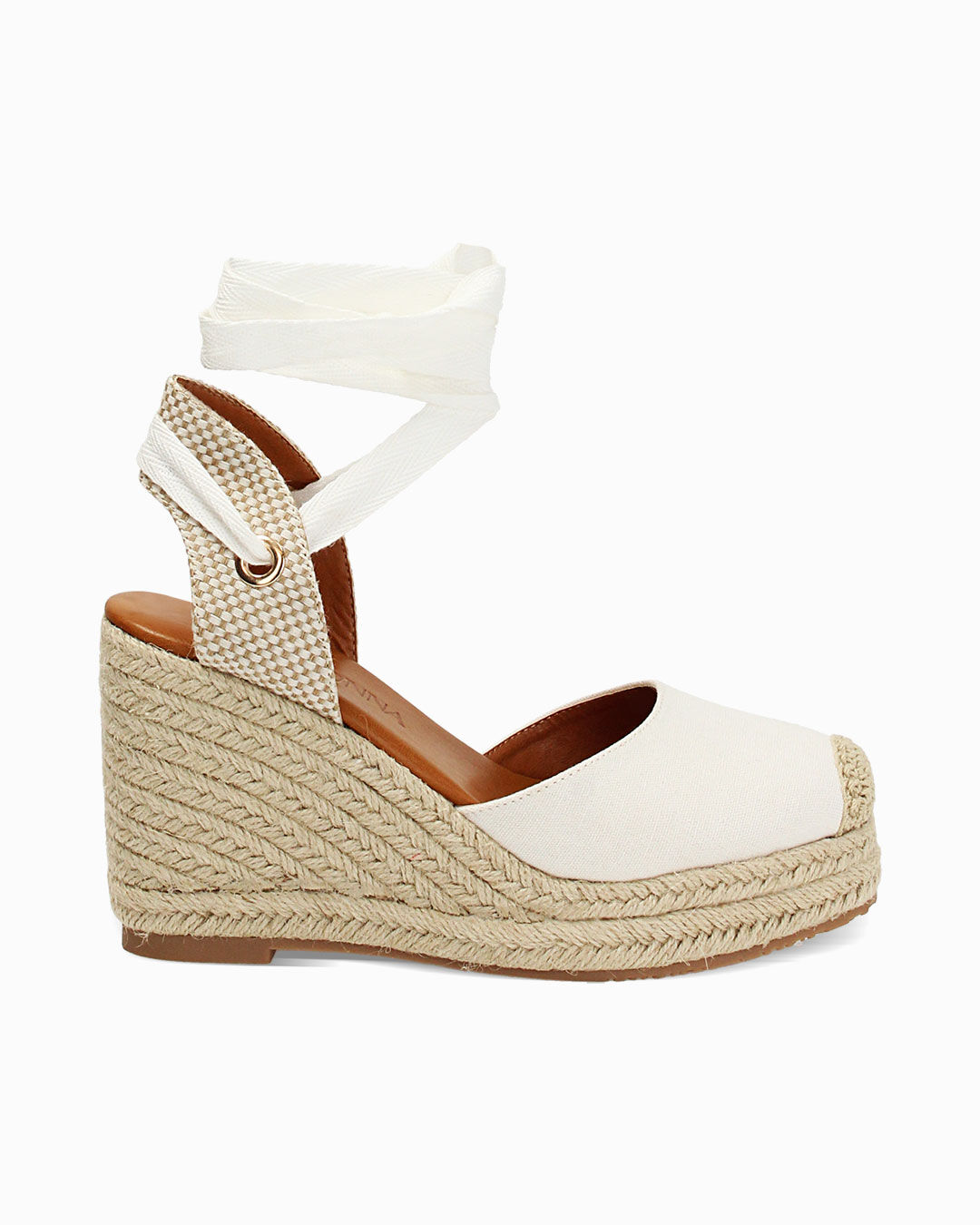 Campesine bianche tacco 9,5 cm
