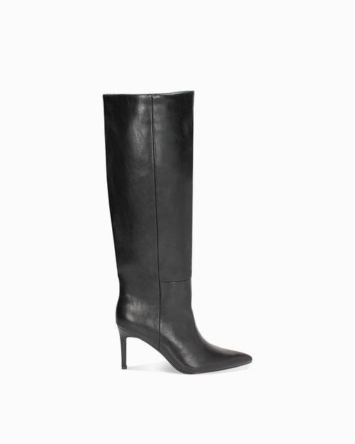 Bottes noires &agrave; talon de 8,2 cm, BLACK