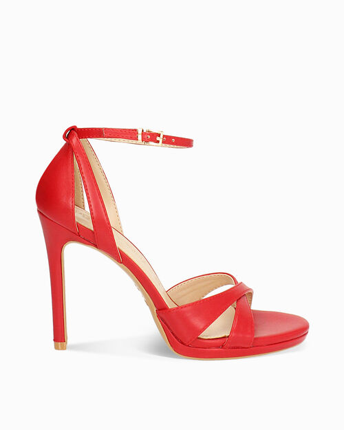 WOMEN SHOES SANDAL SYNTHETIC ROSS, RED