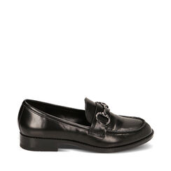 Mocassino nero abrasivato, Primadonna, 244904755ABNERO036, 001a