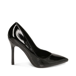 Décolleté nere in naplak, tacco 10,5 cm, Primadonna, 222186102NPNERO037, 001a