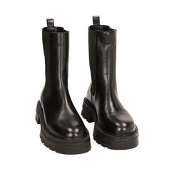 CALZATURA BEATLES PELLE NERO, Primadonna, 22N120001PENERO035, 002a