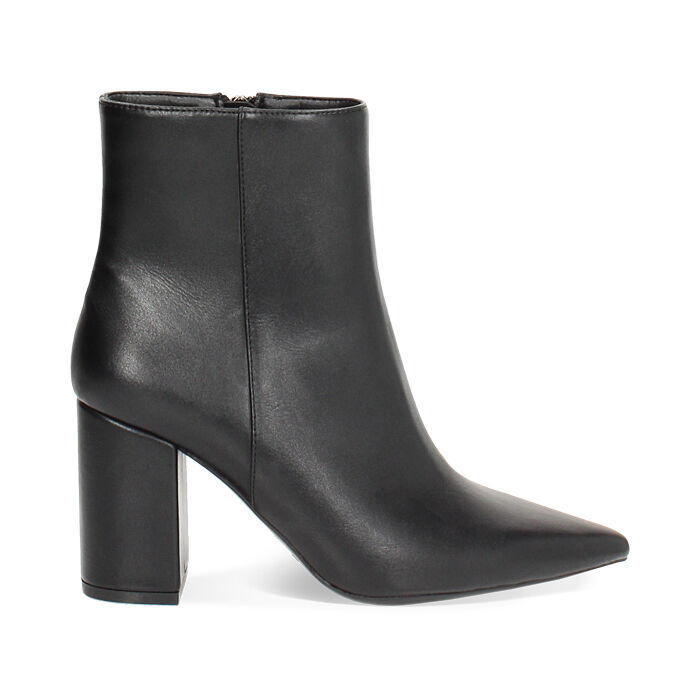Tronchetti neri da donna con tacco di 7,9 cm, Primadonna, 262723302EPNERO035