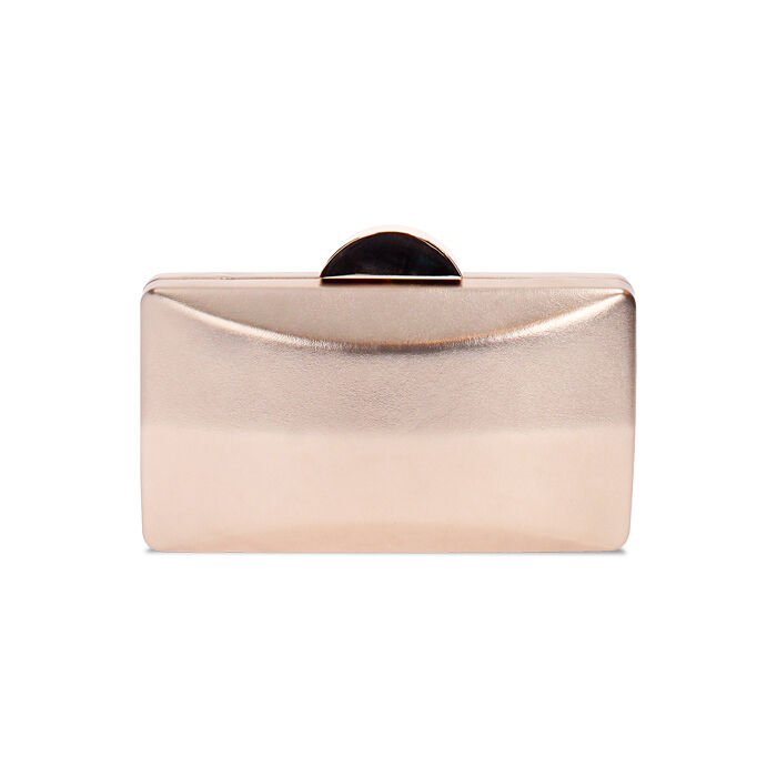 Pochette femme rose doré en laminé