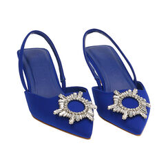Slingback en lycra noir, talon 4,5 cm , Primadonna, 192139301LYBLUE035, 002 preview