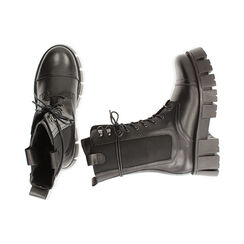 Rangers noir en cuir, talon 5 cm , Special Price, 18L603133PENERO035, 002 preview