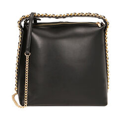 Borsa a mano nera chain, Primadonna, 225125218EPNEROUNI, 001 preview