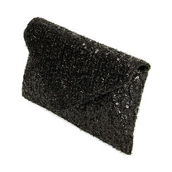 Borsa a tracolla small nera paillettes, Primadonna, 225124695PLNEROUNI, 002 preview