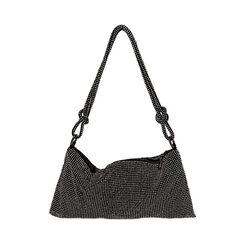 Mini-sac en filet noir avec strass, Special Price, 205124799MTNEROUNI, 003 preview