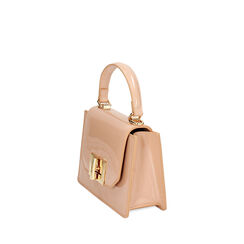 Minibag nude piccola in vernice, 235125430VENUDEUNI, 002a