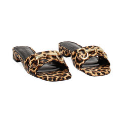 Ciabattine da donna leopardate con morsetto, Primadonna, 254951308EPLEOP035, 002 preview
