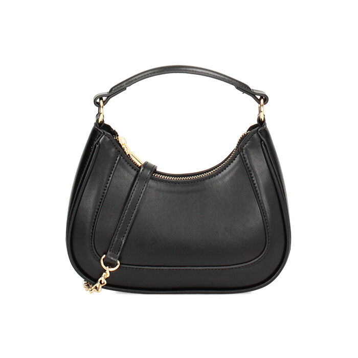 Sac a main noir demi lune femme Primadonna Collection