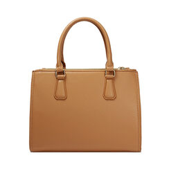 Borsa a mano camel con tracolla removibile, Borse, 275701413EPCAMEUNI, 004 preview