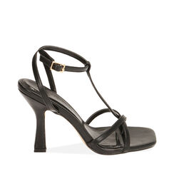 ZAPATOS SANDALIA ECO-PIEL NERO, 192183619EPNERO036, 001a